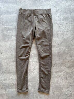 WOOLX Merino Blend Stella Leggings, Taupe Heather, Small